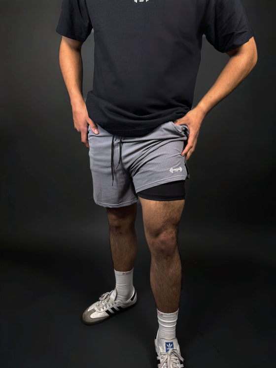 Elite lifting shorts-Grey