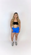 Refined sculpted shorts-Royal Blue