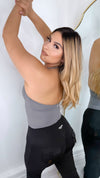 Next level halter Top-Dark grey