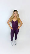 Stretch it out leggings-Purple