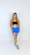 Refined sculpted shorts-Royal Blue