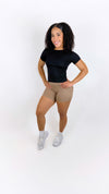 Tone up scrunch shorts (Taupe)