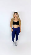 Refined mid rise leggings-Navy
