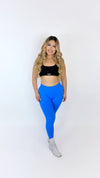 Refined mid rise leggings- Royal Blue