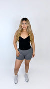 Refined sculpted shorts-Grey