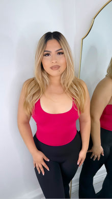  Next level halter Top-Raspberry