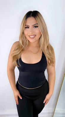  Next level halter Top-Black