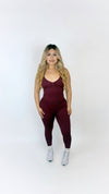 Stretch it out leggings-Burgundy