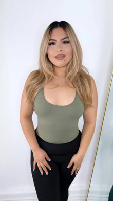  Next level halter Top-Olive